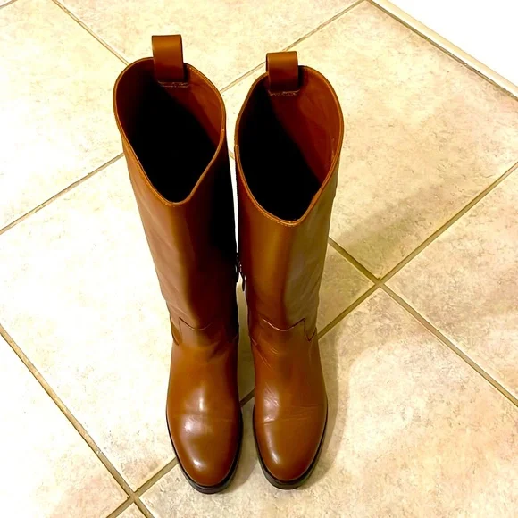 Tory Burch Brown Heeled Boots - Picture 3 of 9